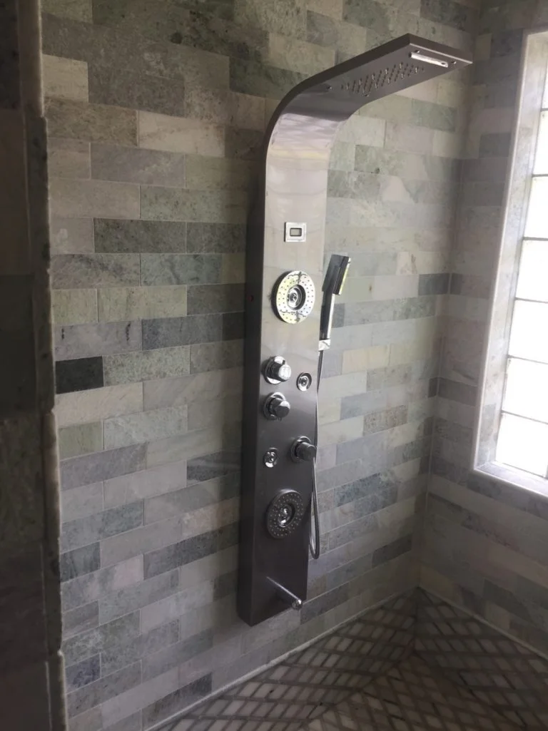 Custom shower installation